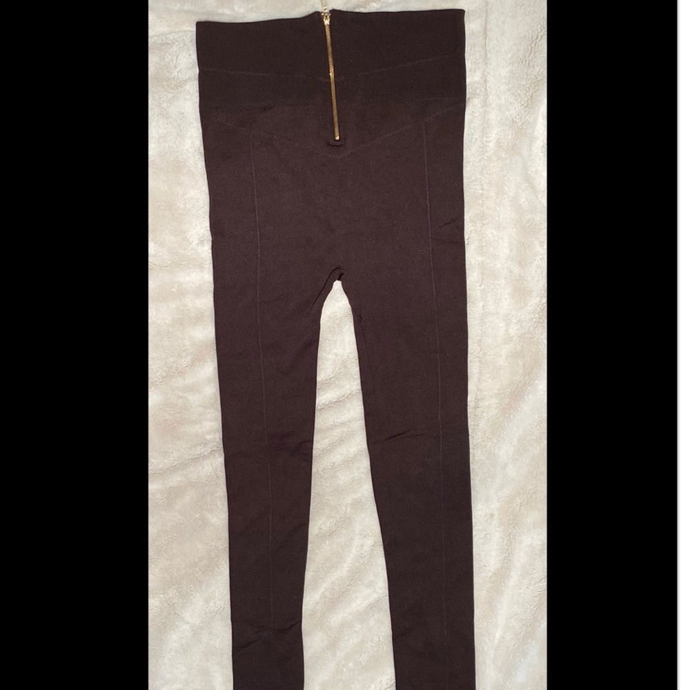 Nadene West leggings with zipper front NEW